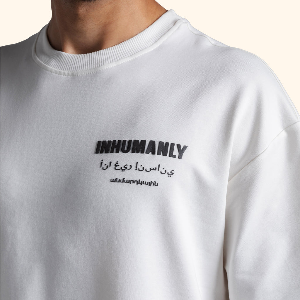 INHUMANLY T-SHIRT in CREAM