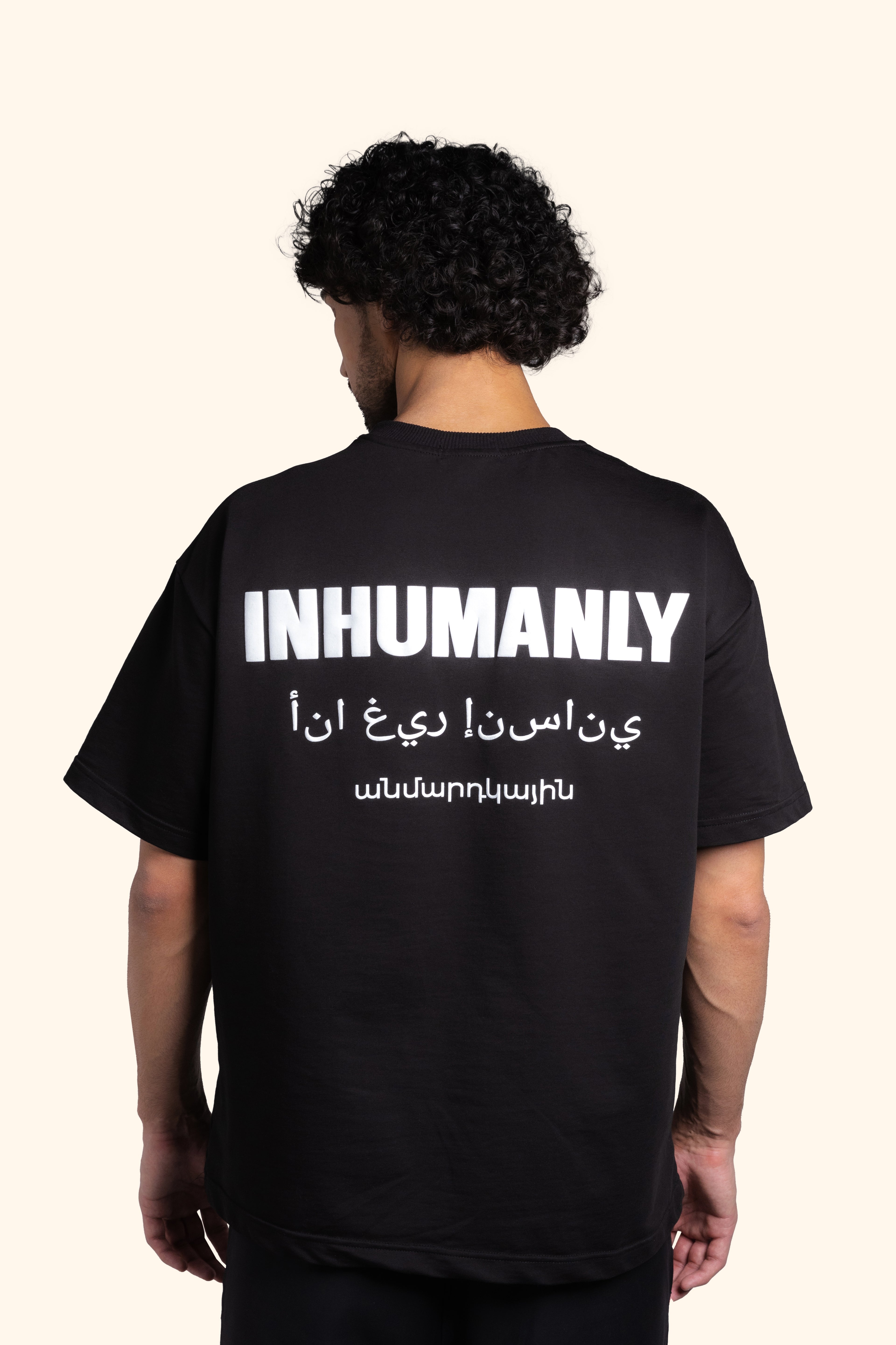 INHUMANLY T-SHIRT in BLACK