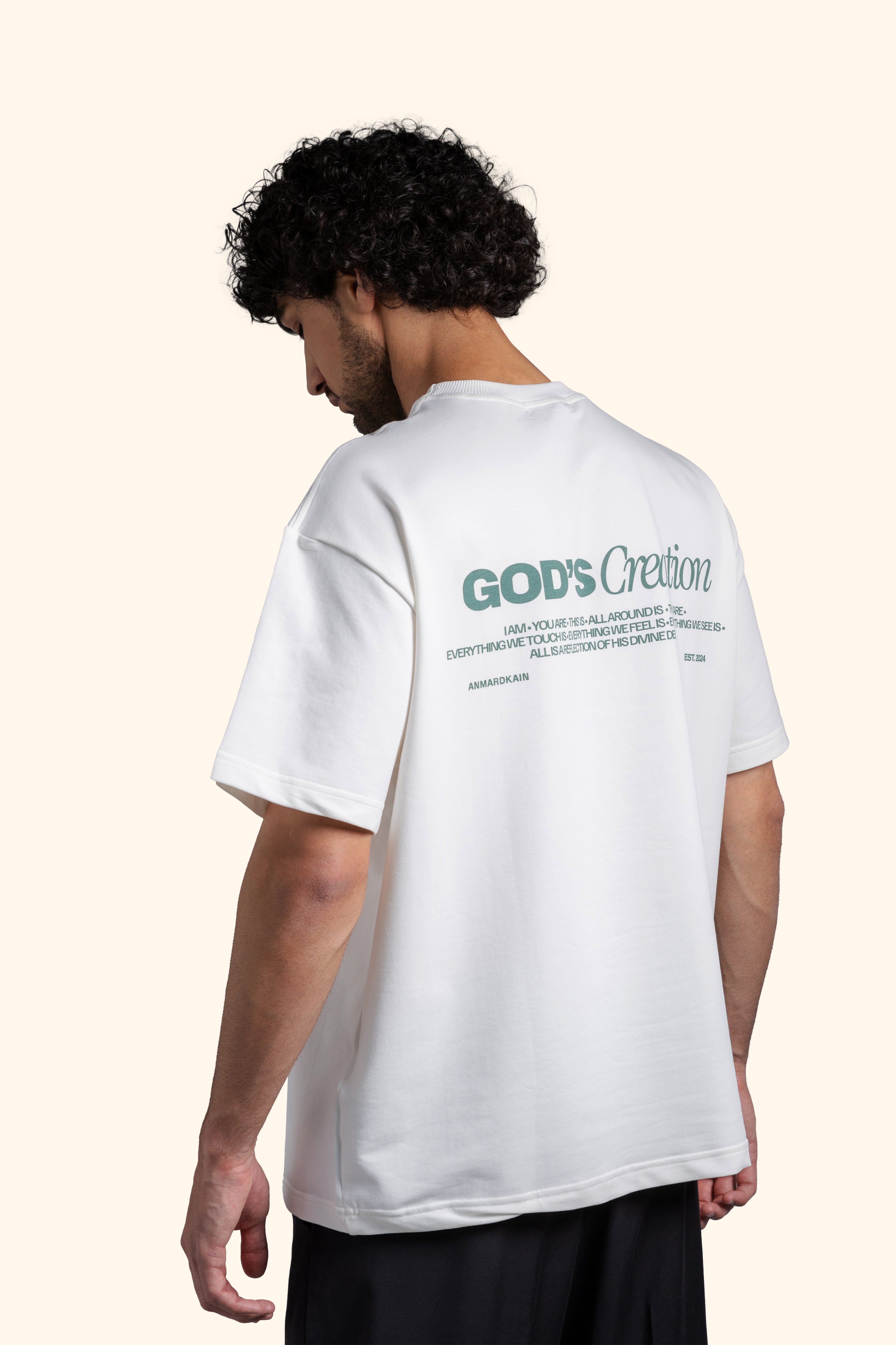 GOD'S CREATION T-SHIRT in CREAM