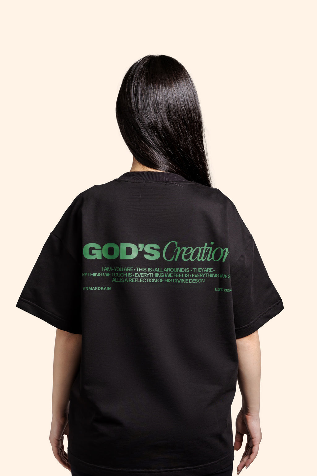 GOD'S CREATION T-SHIRT in BLACK