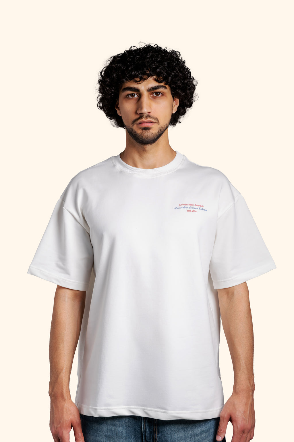 HAYASTAN T-SHIRT in CREAM