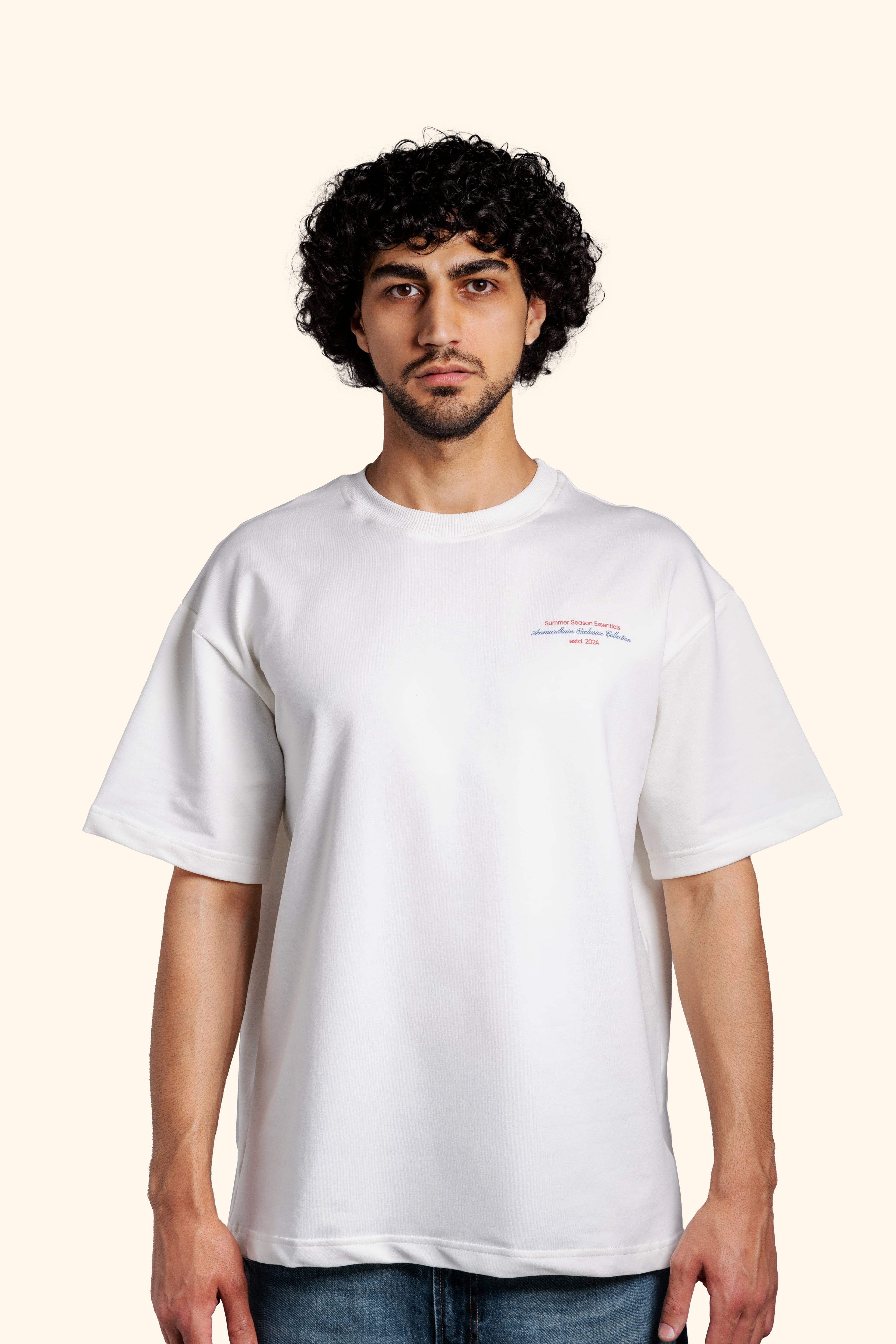 HAYASTAN T-SHIRT in CREAM