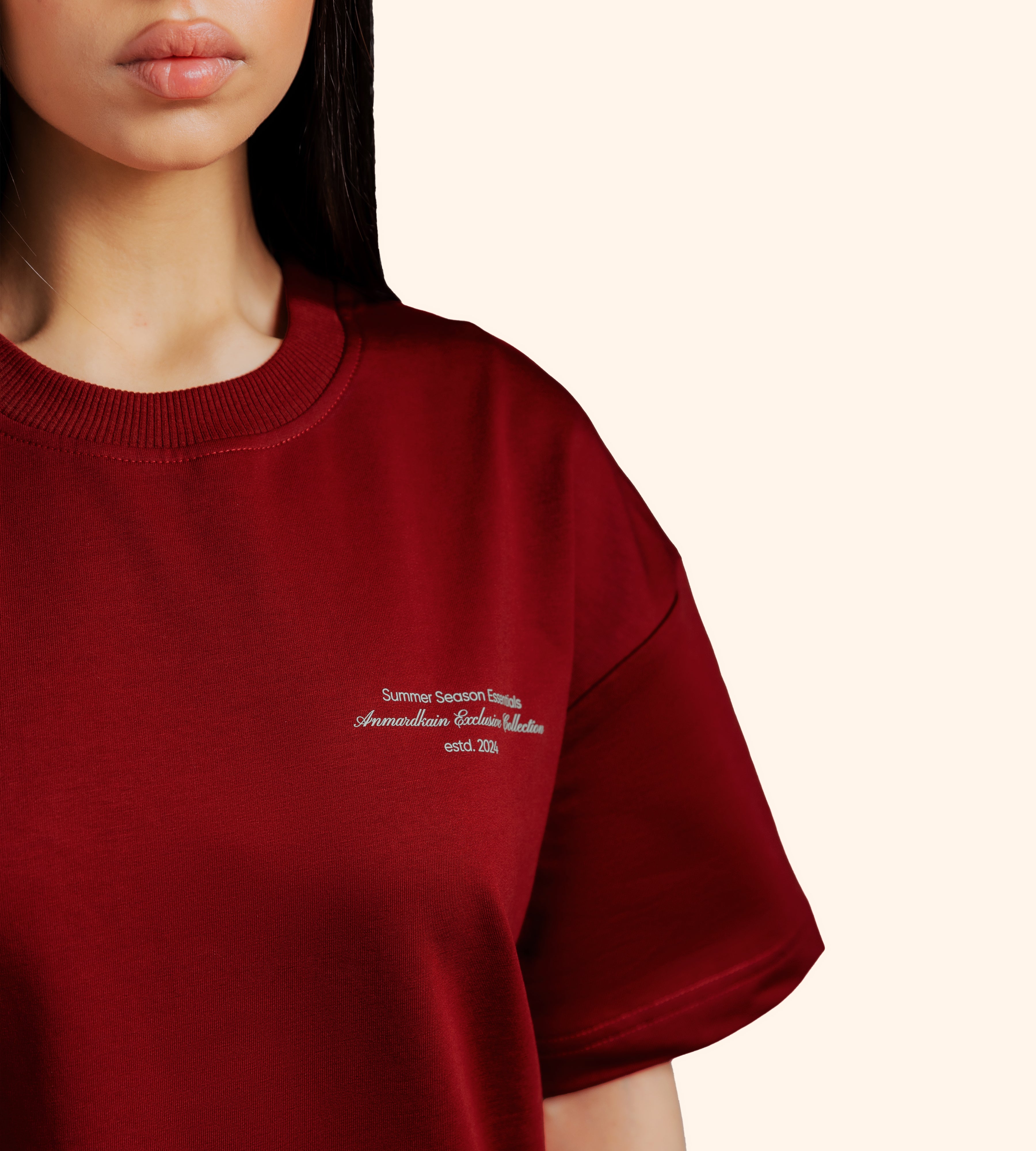 HAYASTAN T-SHIRT in BURGUNDY