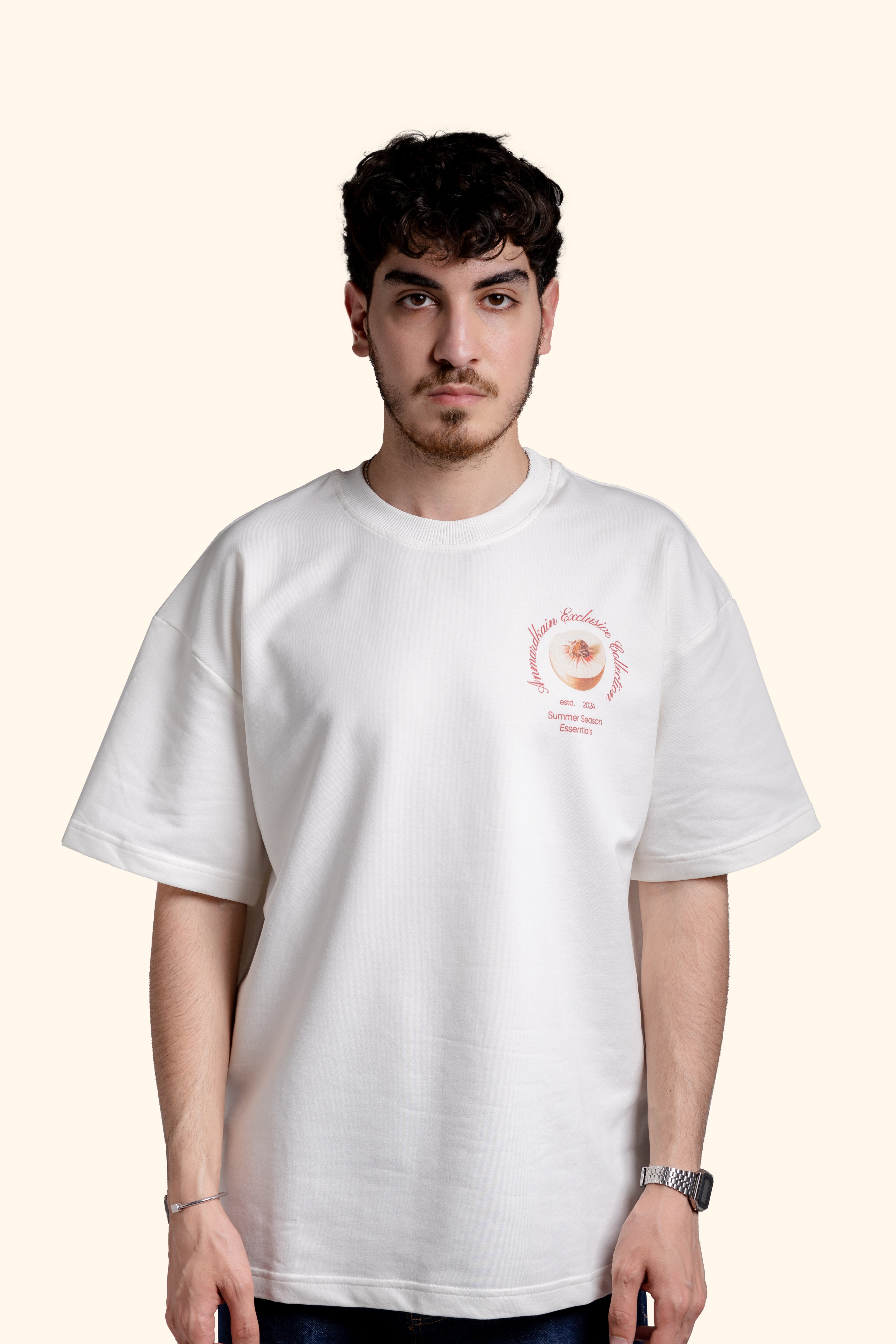 JUICY SUMMER T-SHIRT in CREAM