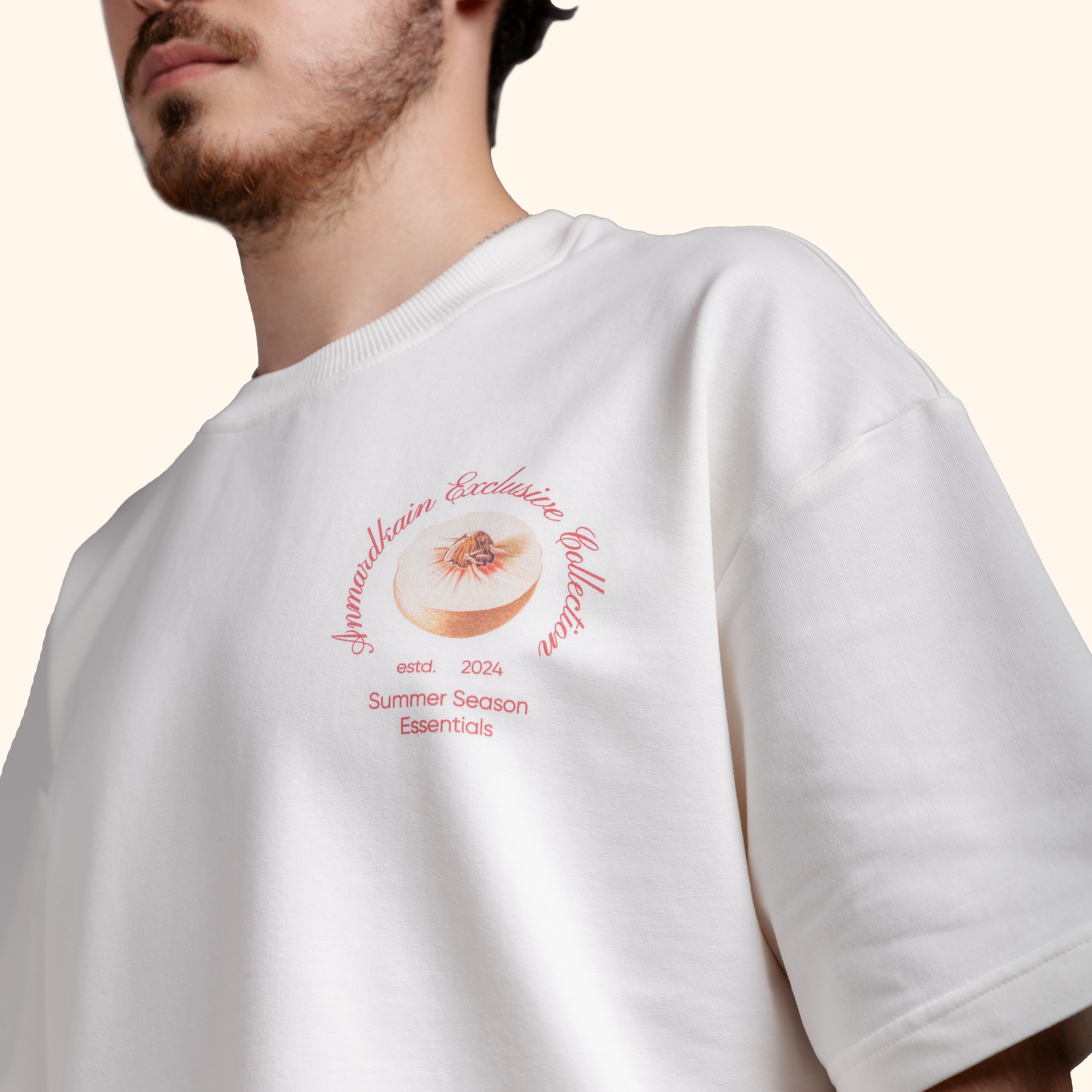 JUICY SUMMER T-SHIRT in CREAM