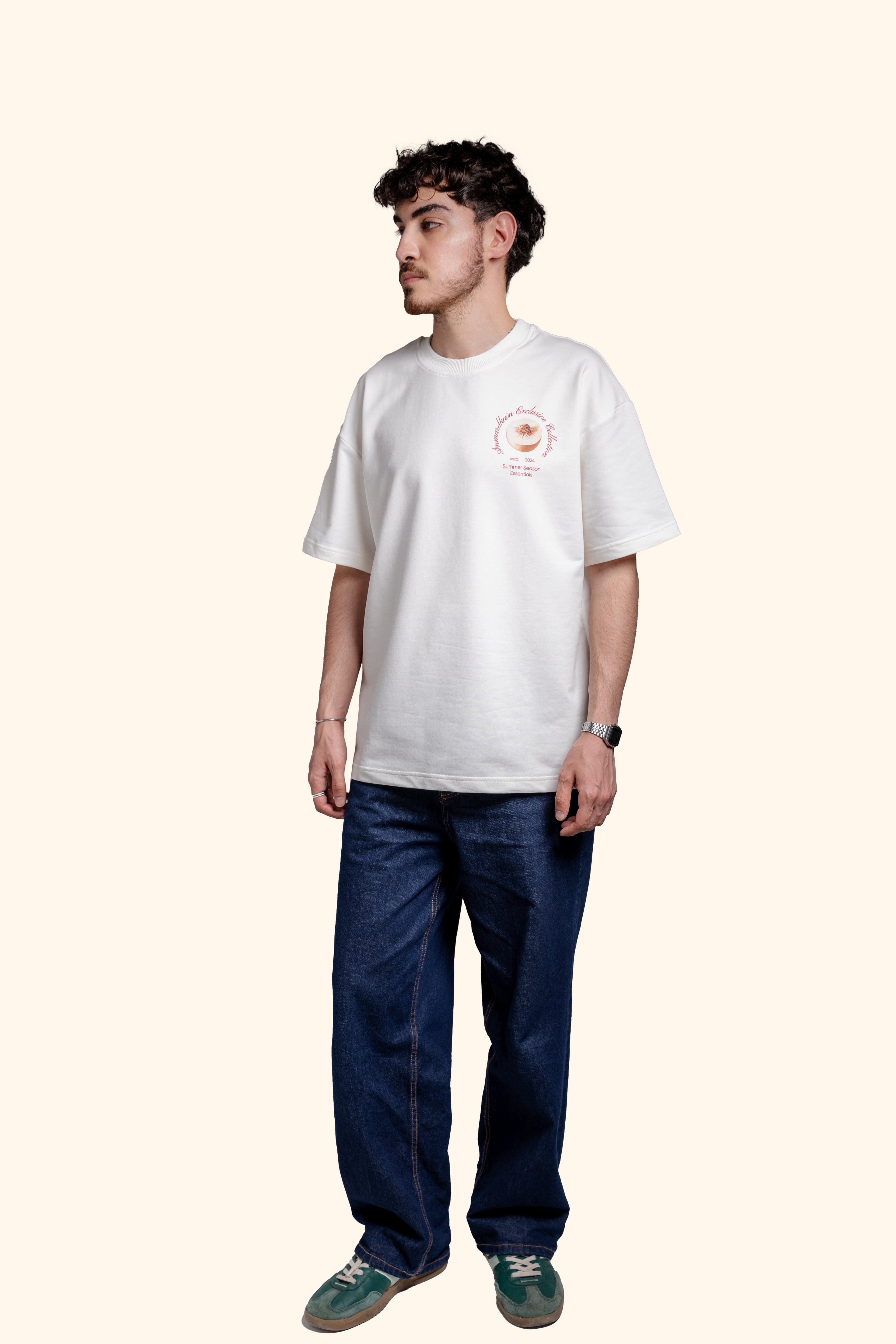 JUICY SUMMER T-SHIRT in CREAM