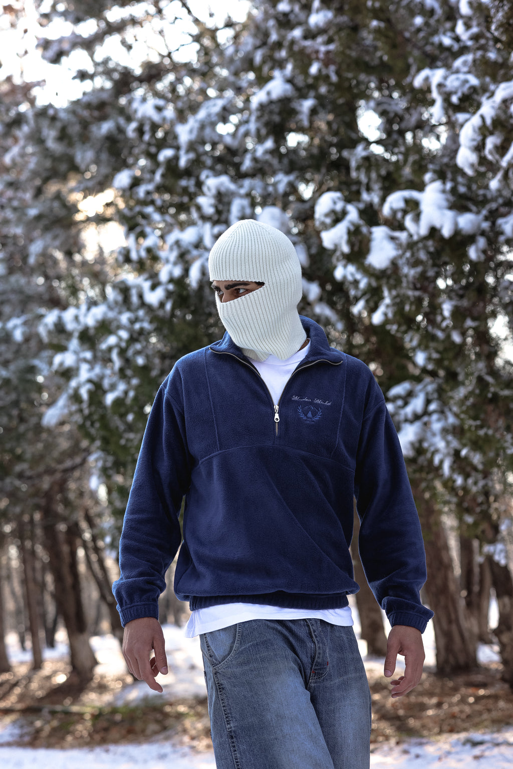 HALF–ZIPPER in NAVY