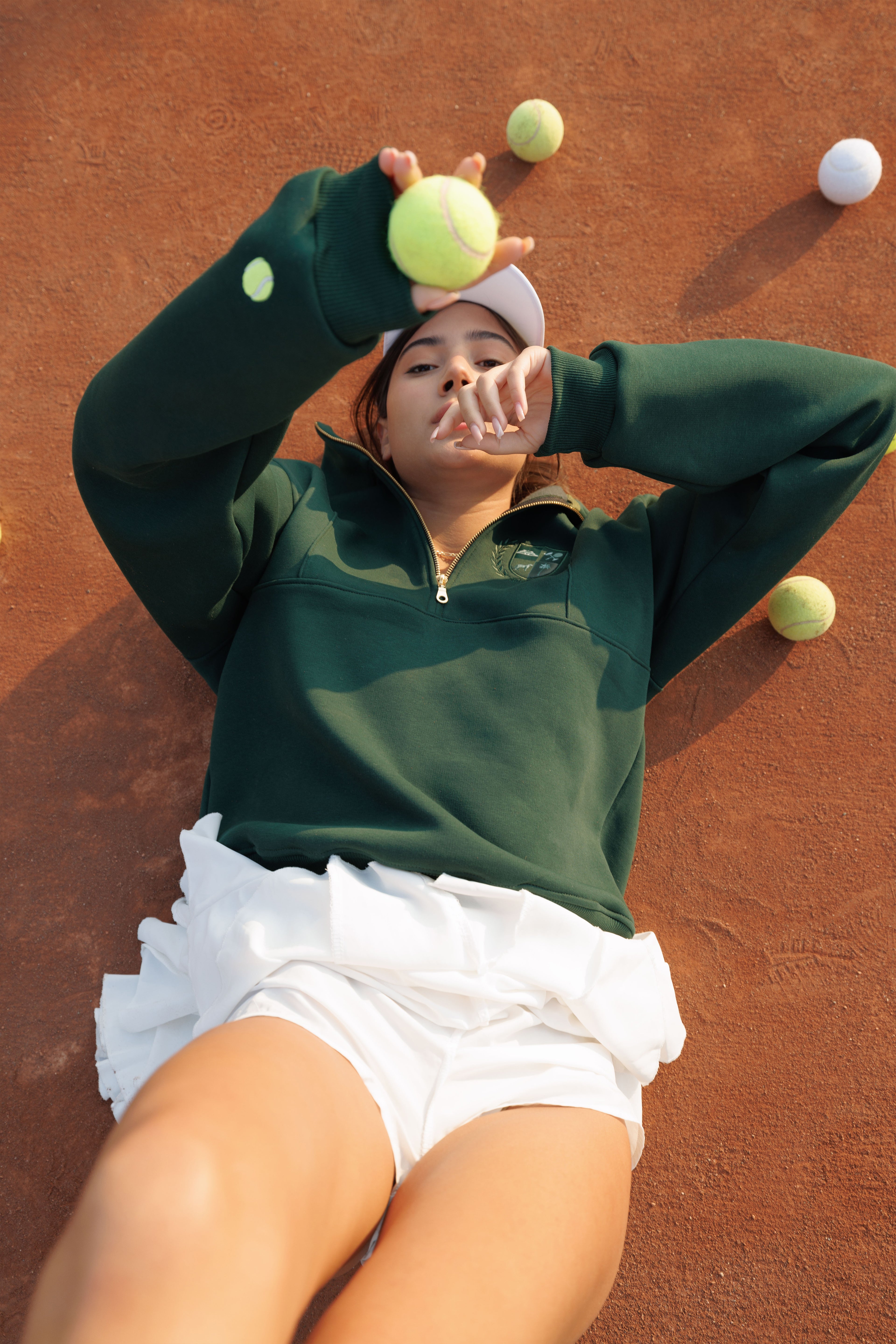 HALF–ZIPPER in COLLEGIATE GREEN